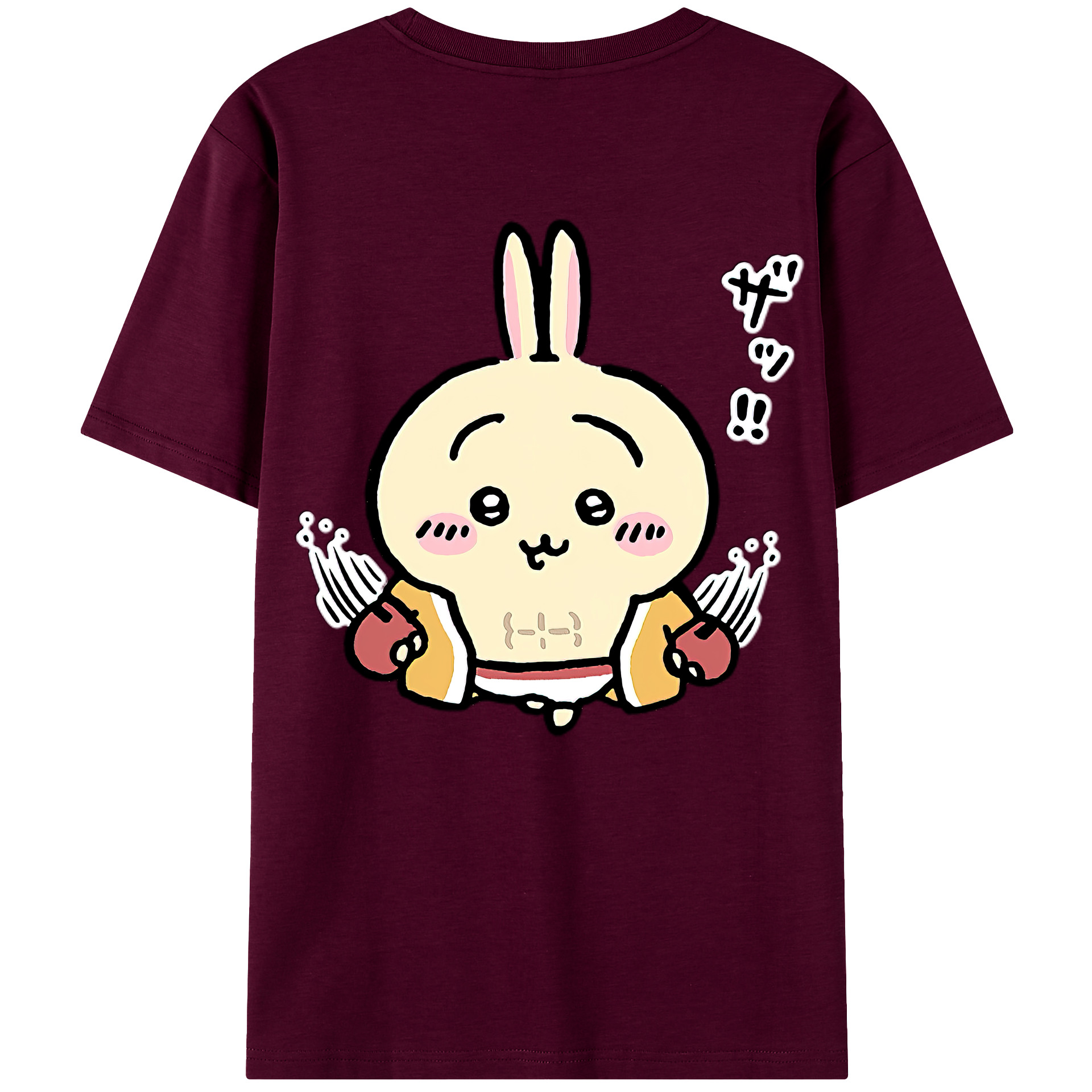 （画像用） ちいかわ うさぎ Chii-kawa usagi レディース半袖Tシャツ(バックプリント)